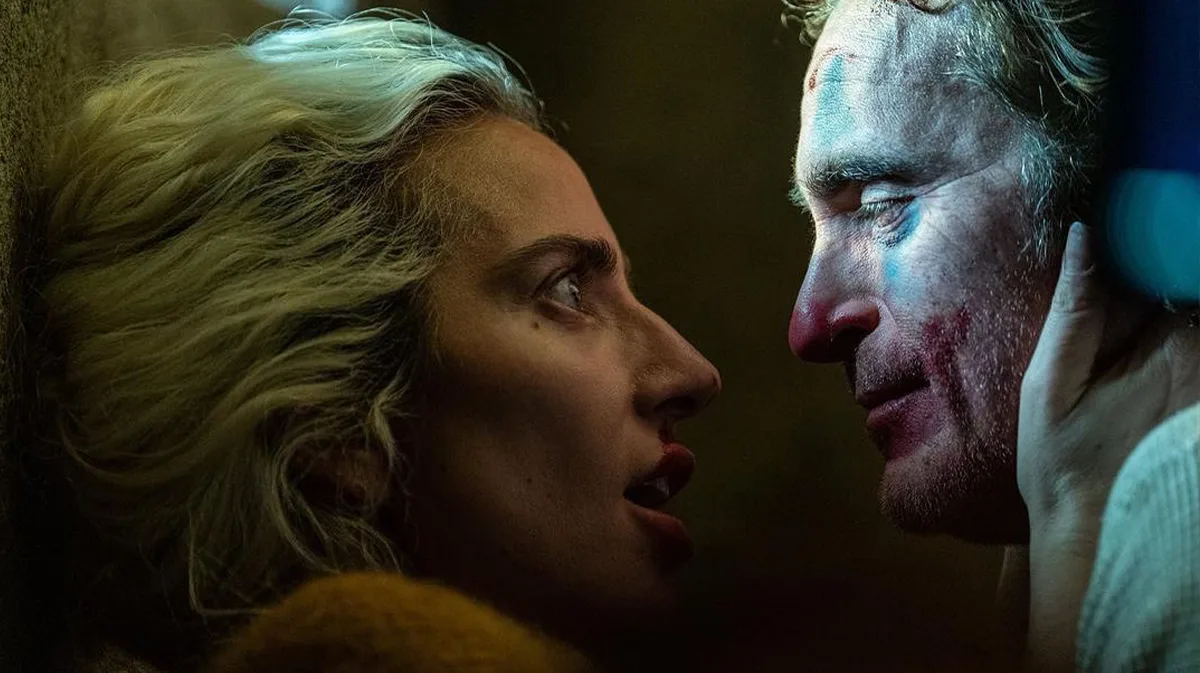 Lady Gaga e Joaquin Phoenix nas gravações de "Coringa 2"