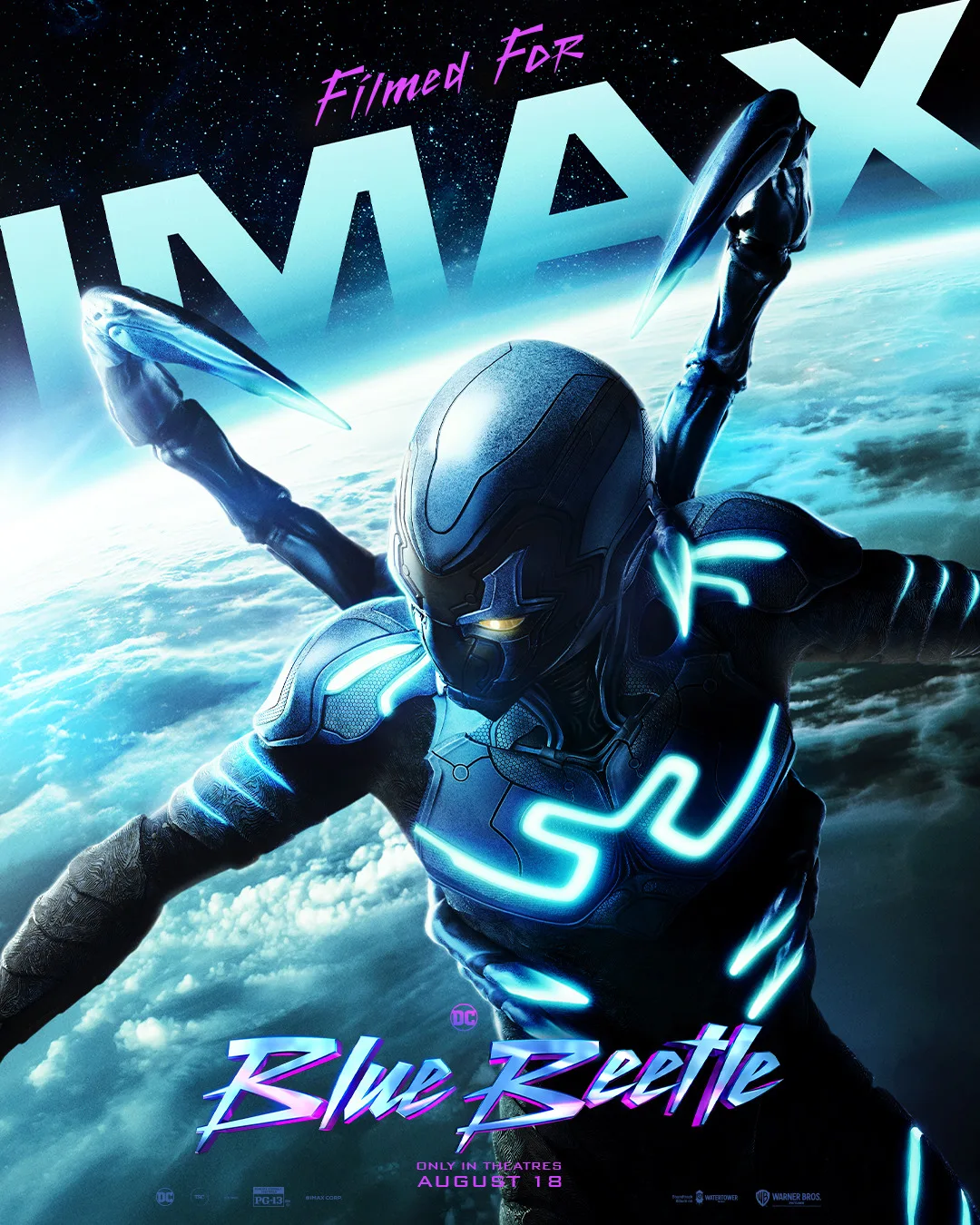 "Filmado para IMAX": veja novo pôster de "Besouro Azul"