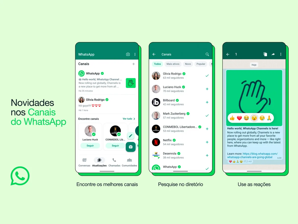 Canais do WhatsApp, saiba como funciona