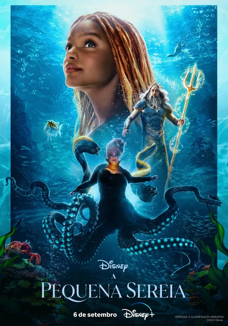 É oficial: "A Pequena Sereia", com Halle Bailey, quebra recorde no Disney+