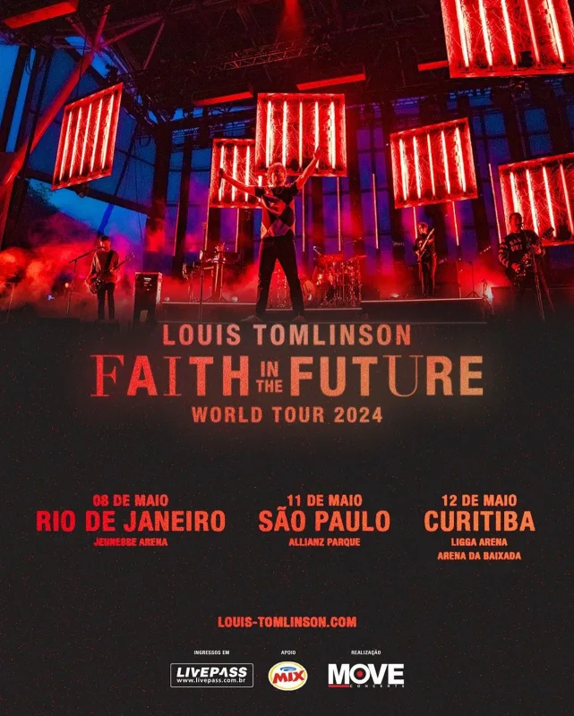 Louis Tomlinson volta ao Brasil em 2024 com a turnê "Faith In The