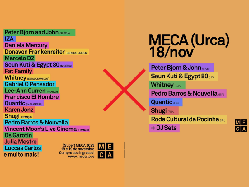 Super MECA vira MECA (Urca) com mudança de local e line-up