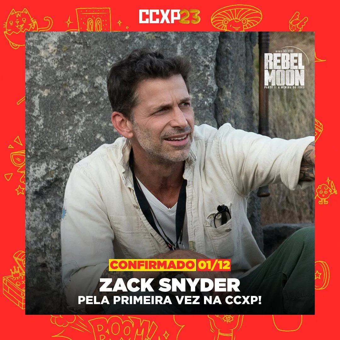 CCXP23: Zack Snyder vem ao Brasil divulgar "Rebel Moon"