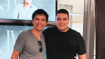 Jorge Vercillo e César Figueiredo, CEO da Central Sonora