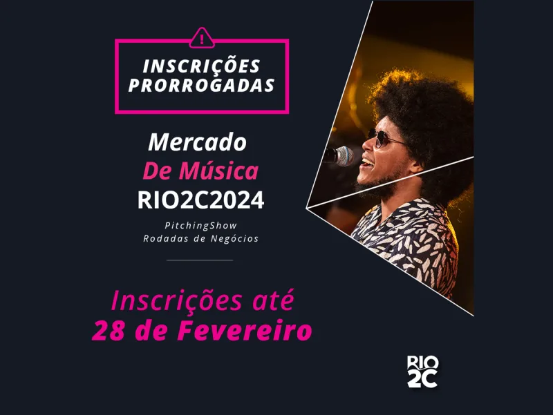 Rio2C 2024 prorroga inscrições do PitchingShow e das Rodadas de Negócios de Música; saiba mais