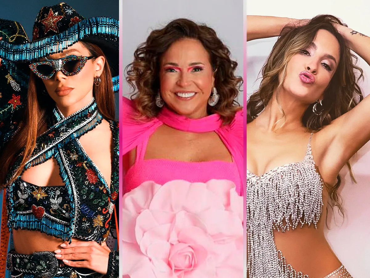 Anitta, Daniela Mercury e Claudia Leitte no Carnaval de Salvador.