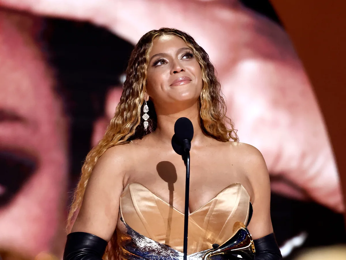 Beyoncé no Grammy 2023.