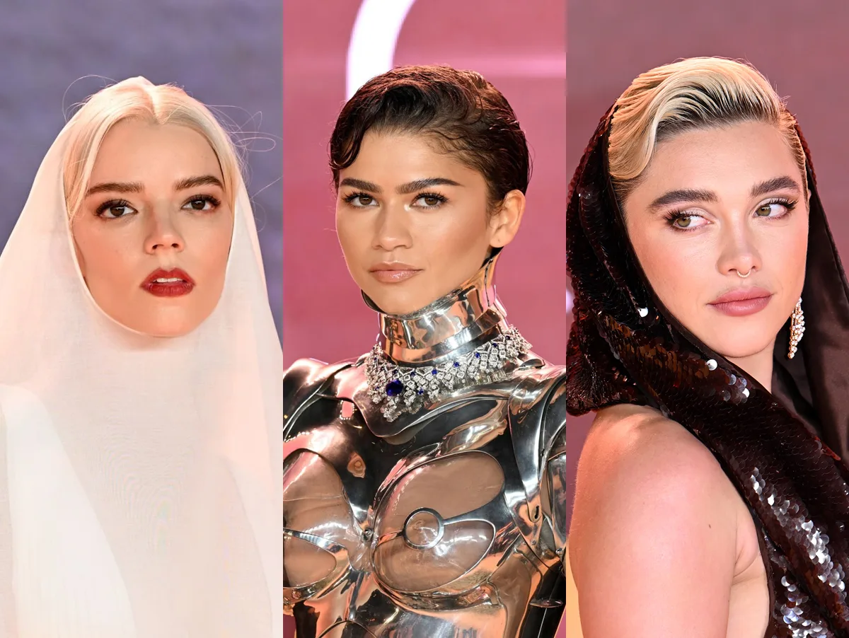 Zendaya, Florence Pugh e Anya Taylor-Joy capricham em looks pra estreia de "Duna: Parte 2"