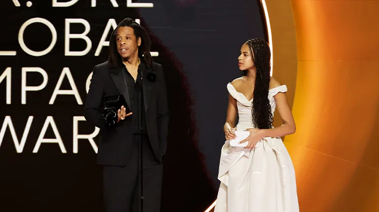Jay-Z e Blue Ivy no Grammy 2024