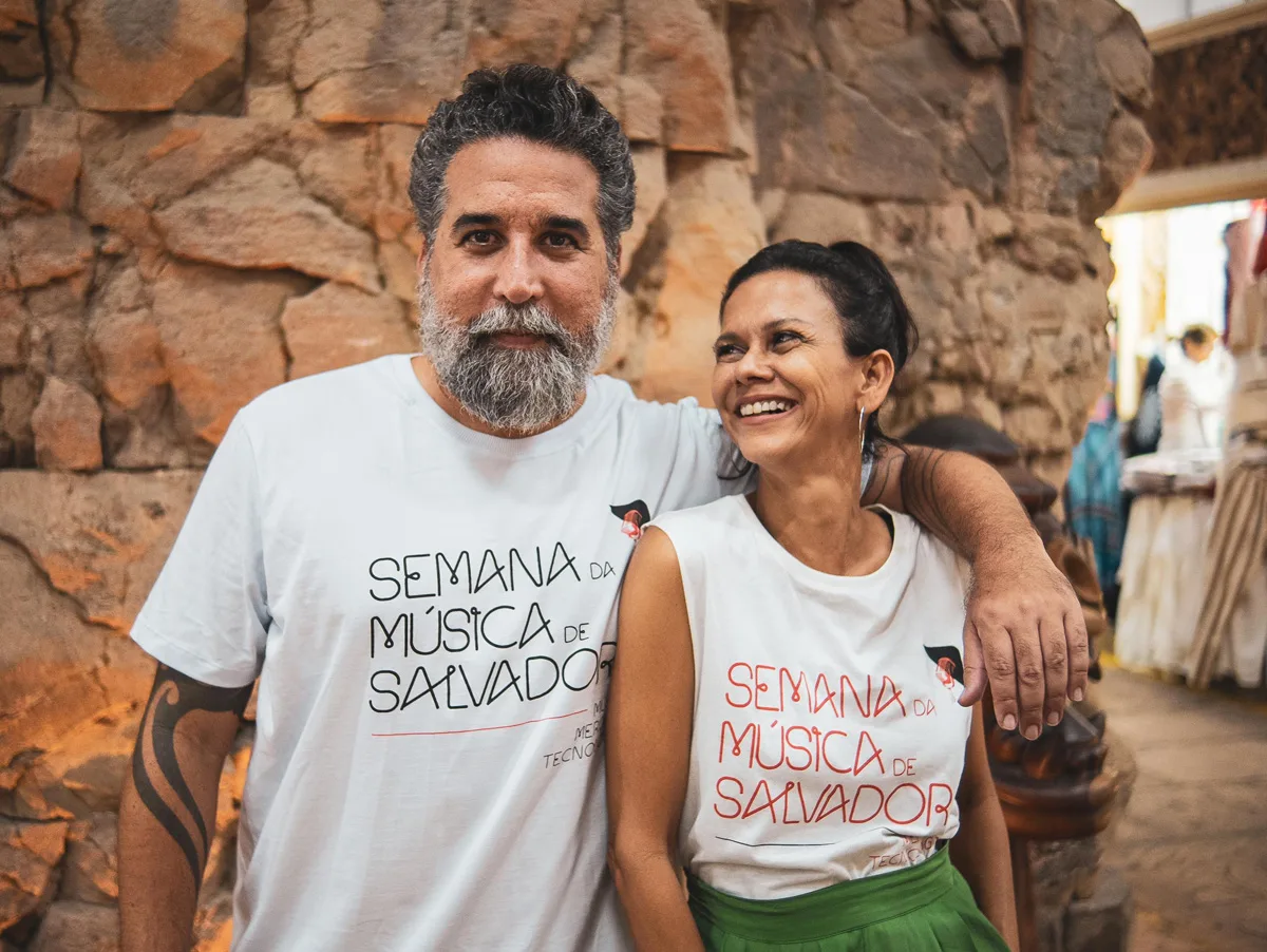 Os empreendedores Mauricio Galvão e Soraia Oliveira são os idealizadores e realizadores da Semana da Música de Salvador 2024