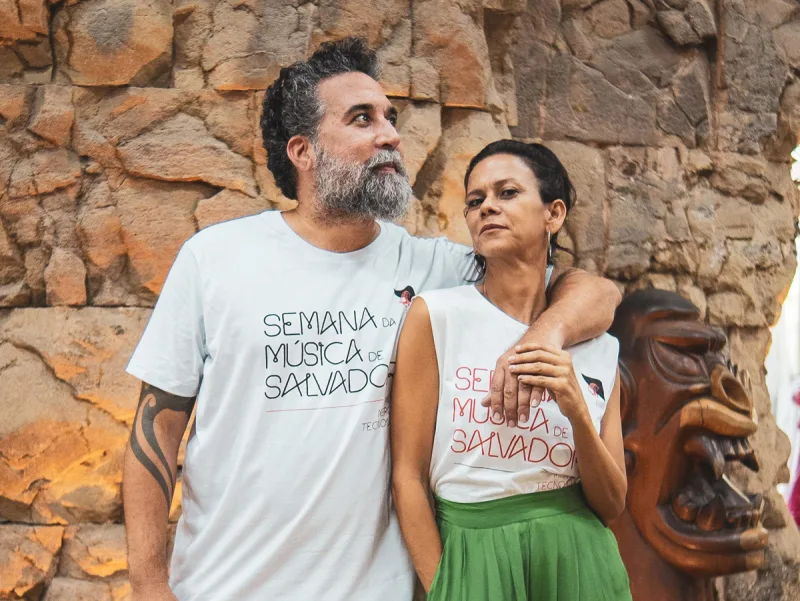Os empreendedores Mauricio Galvão e Soraia Oliveira são os idealizadores e realizadores da Semana da Música de Salvador 2024. Foto- Arivaldo Públio:Divulgação -2