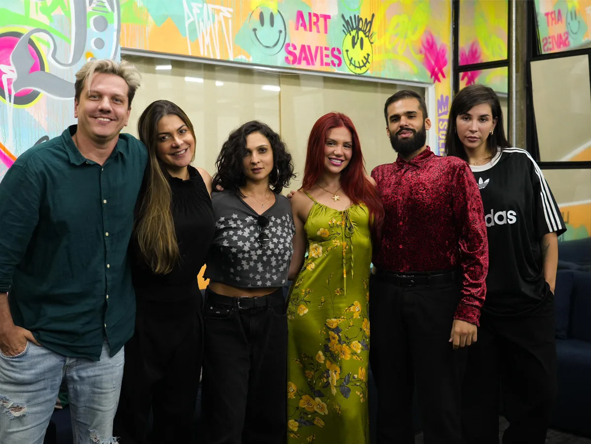 André Corga, Talita Zioli, Fernanda Fiuza, Vivi, Nídia Aranha e Diego Timbó