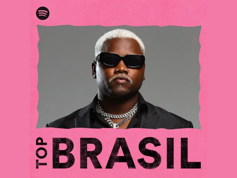 MC Saci é capa da playlist Top Brasil do Spotify