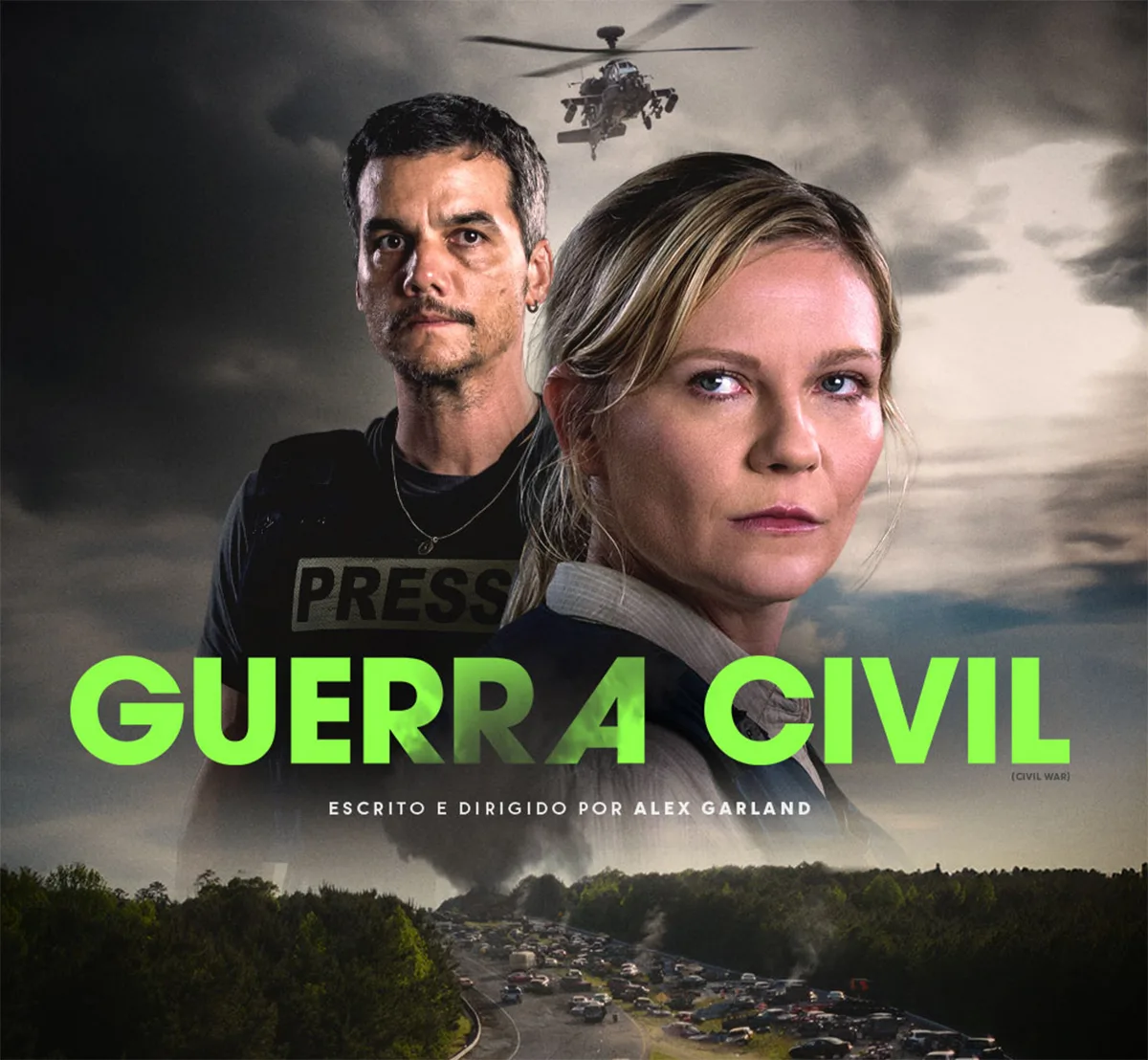 "Guerra Civil": Wagner Moura diz como é trabalhar com Kirsten Dunst