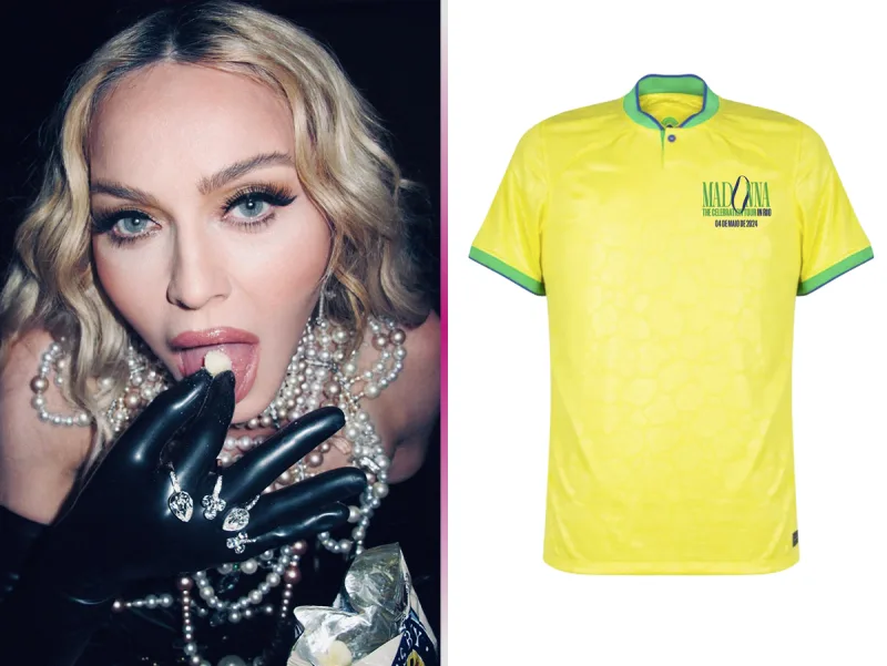 Merch exclusivo da Madonna para show no Brasil