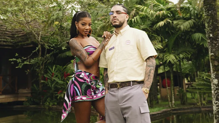 Ludmilla e Ryan Castro em Piña Colada