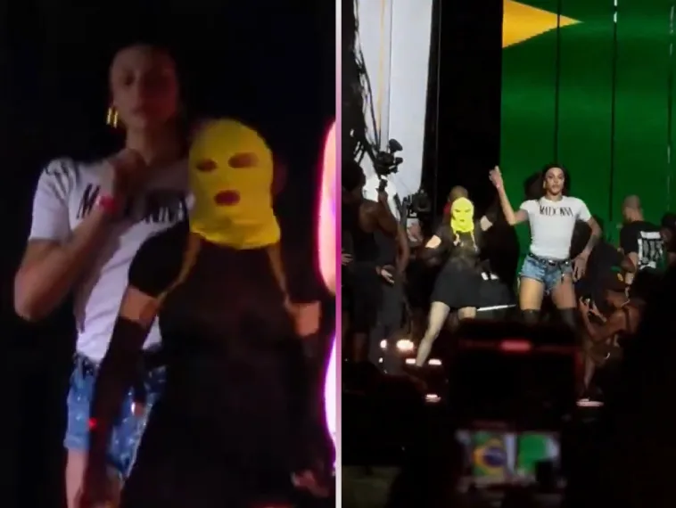 Madonna ensaia mascarada com Pabllo Vittar para show no RJ; assista!
