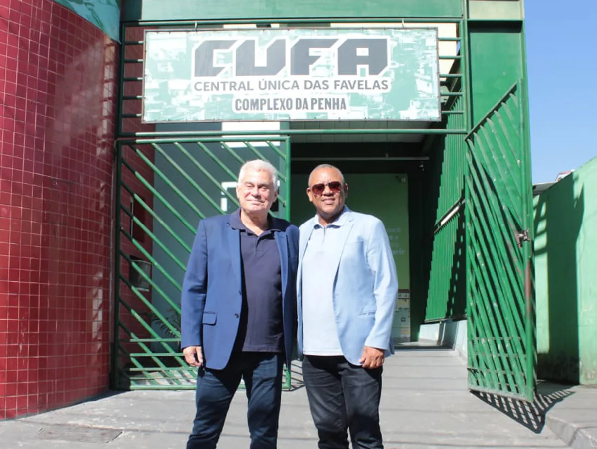 Aloysio Reis, Managing Director da Sony Music Publishing e Celso Athayde, fundador da Favela Holding e do selo musical F Records