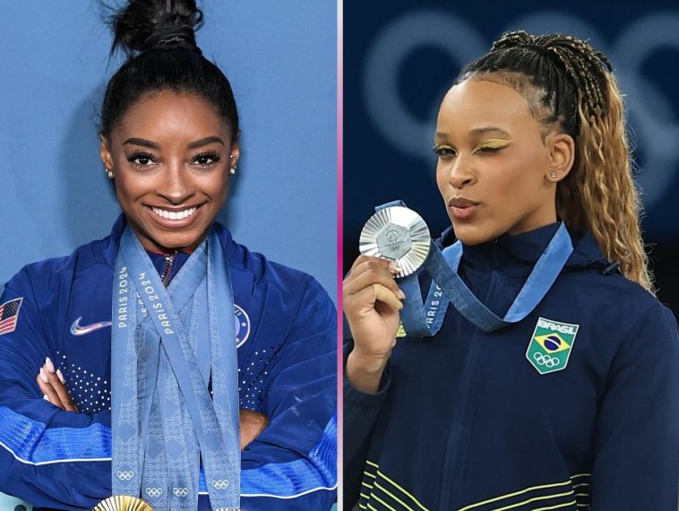 Simone Biles defende Rebeca Andrade após crítica de jogador