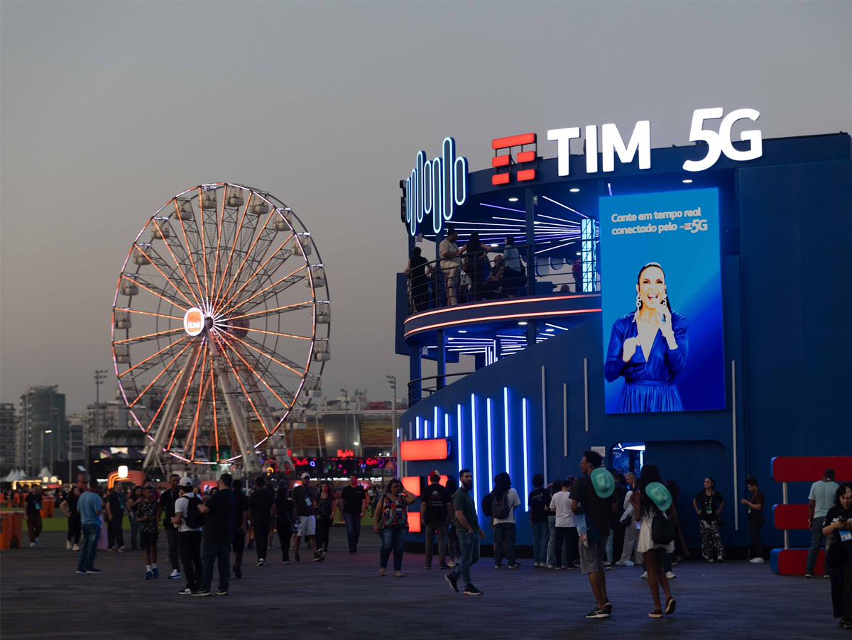 Rock in Rio 2024- tráfego da TIM no festival equivale a assistir mais de 60 anos de vídeos em HD