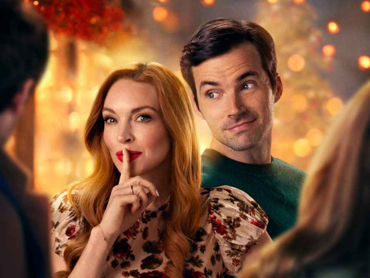 Lindsay Lohan prova seu carisma no trailer de "Nosso Segredinho", filme natalino da Netflix