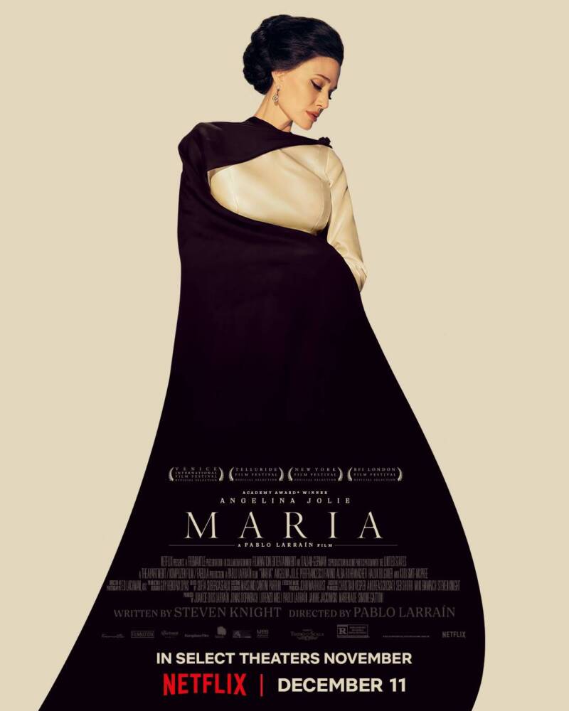 Trailer mostra por que Angelina Jolie está cotada ao Oscar por "Maria"