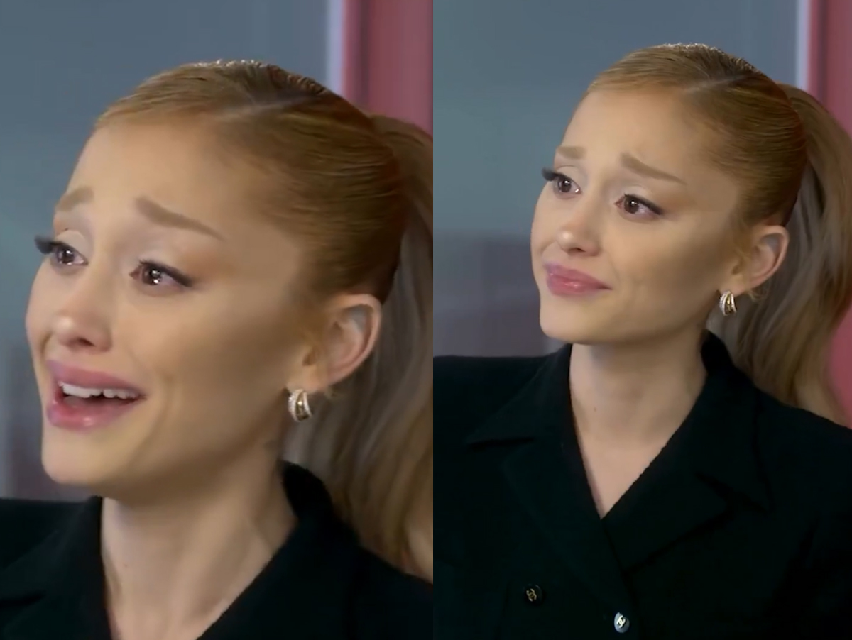 Ariana Grande se emociona em entrevista sobre "Wicked"