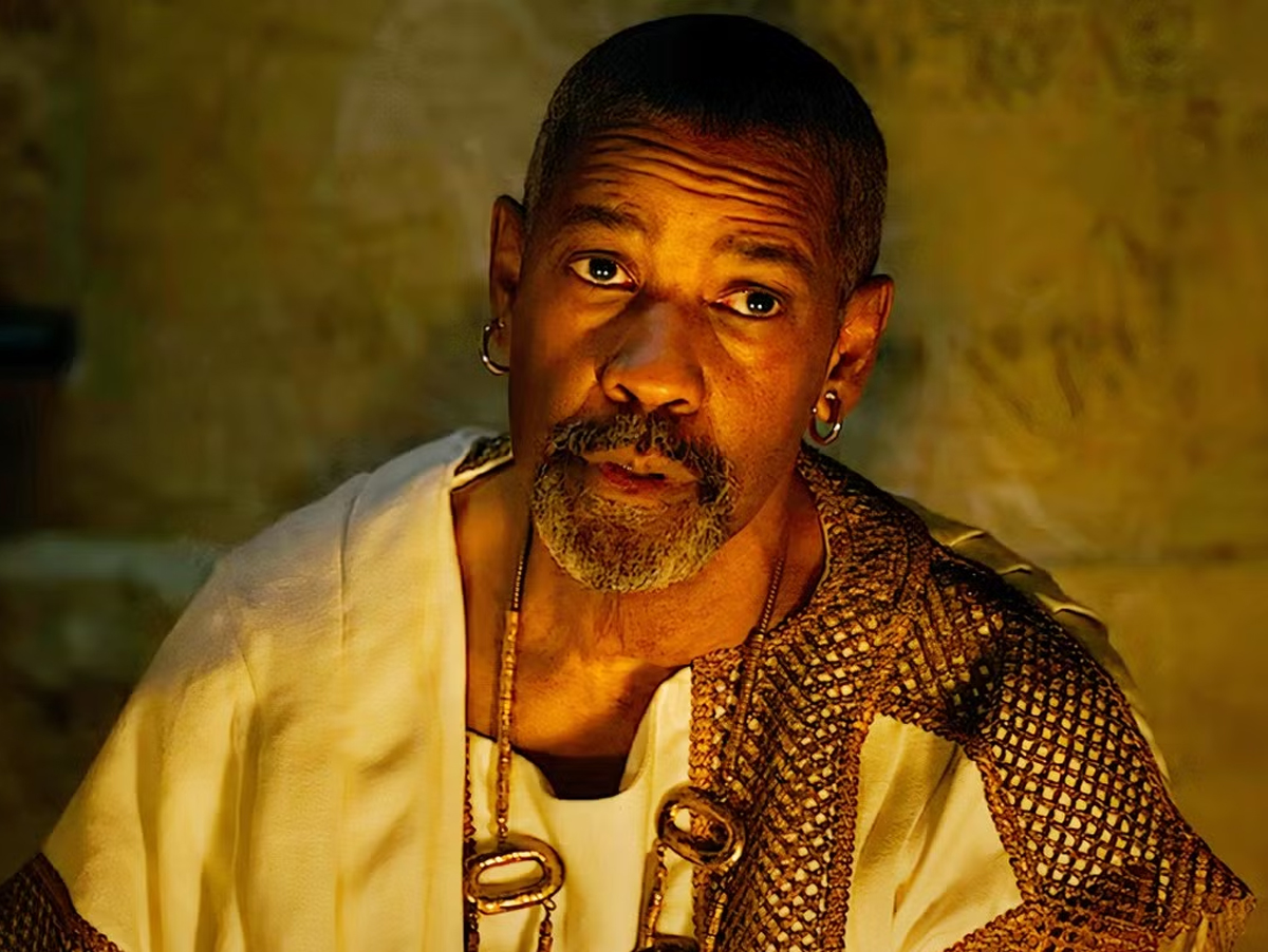 "Gladiador 2" corta cena de beijo de Denzel Washington em outro homem