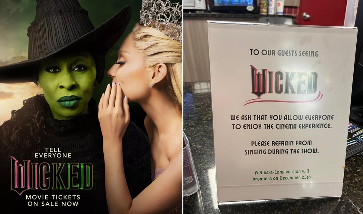 Cinemas pedem que fãs não cantem em sessões de "Wicked"