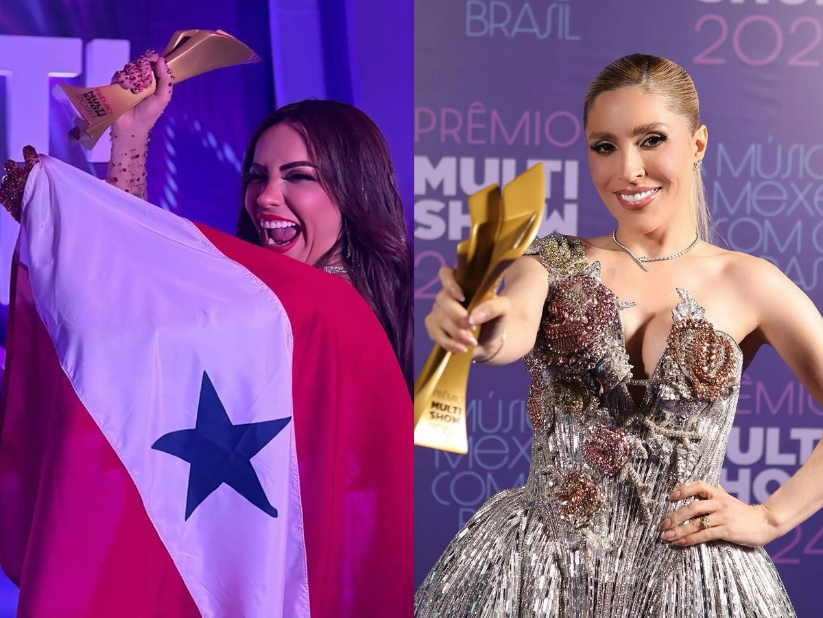 Manu Bahtidão e Viviane Batidão trocam alfinetadas no palco no Prêmio Multishow