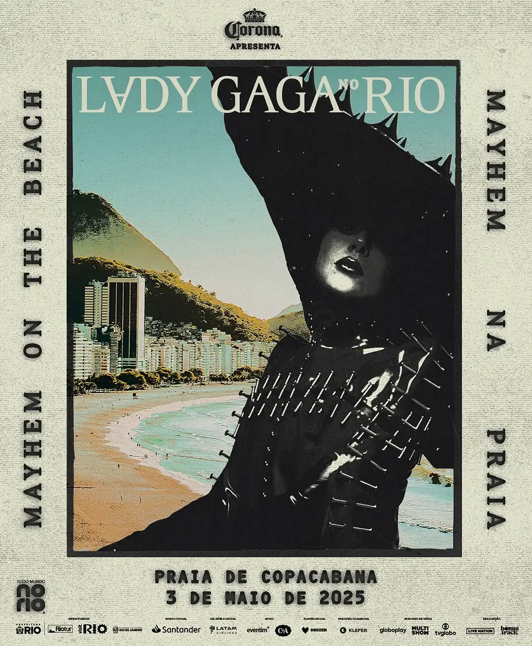 Ingressos para Área VIP do show de Lady Gaga em Copacabana são distribuídos no X