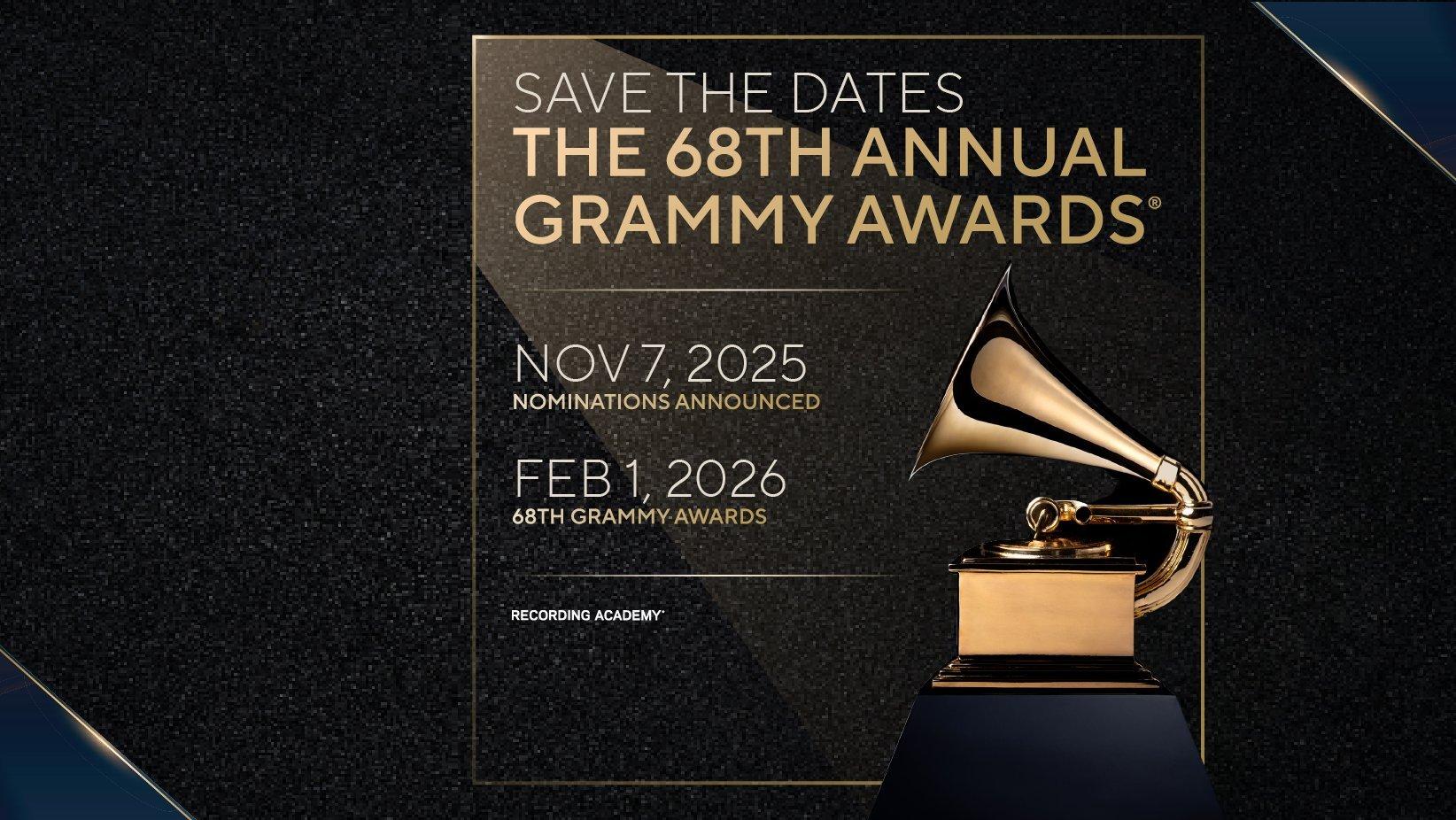 Grammy 2026 divulga datas para anúncio de indicados e vencedores