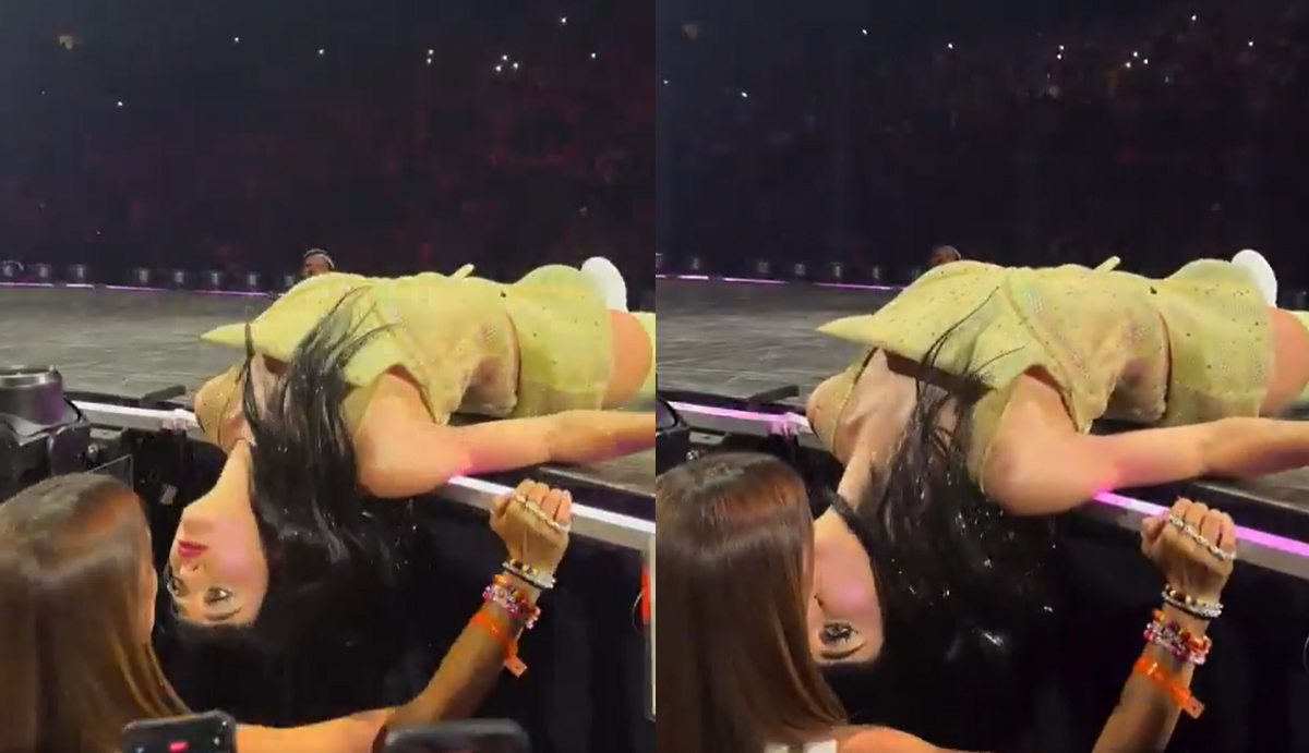 Vídeo: Katy Perry beija fã em performance de "I Kissed a Girl" em show