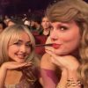 Sabrina Carpenter comemora feat. com Taylor Swift: "surtando"