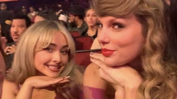 Sabrina Carpenter comemora feat. com Taylor Swift: "surtando"