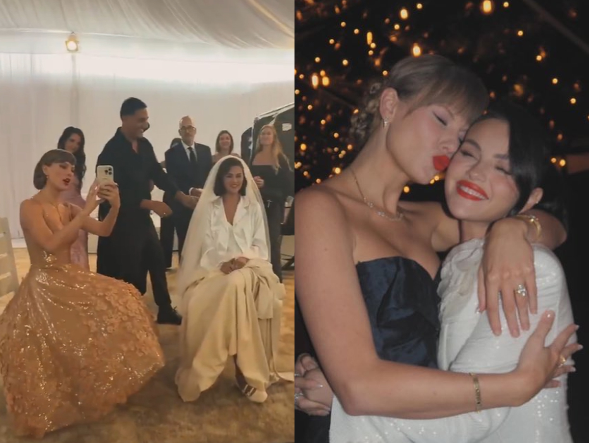Selena Gomez mostra foto e vídeo de Taylor Swift em seu casamento