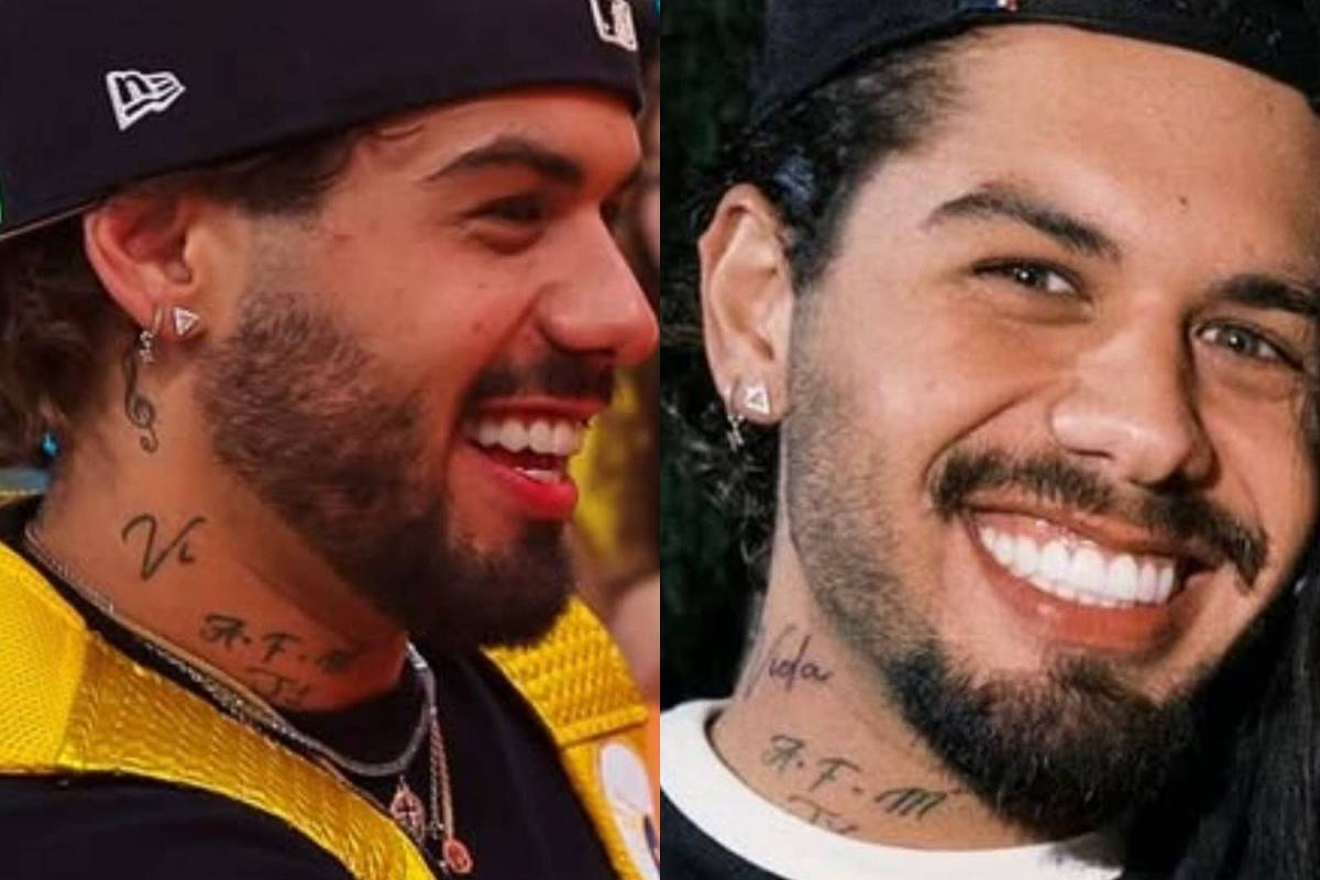 Zé Felipe "dá jeito" na tatuagem que fez para Virgínia: veja antes e depois