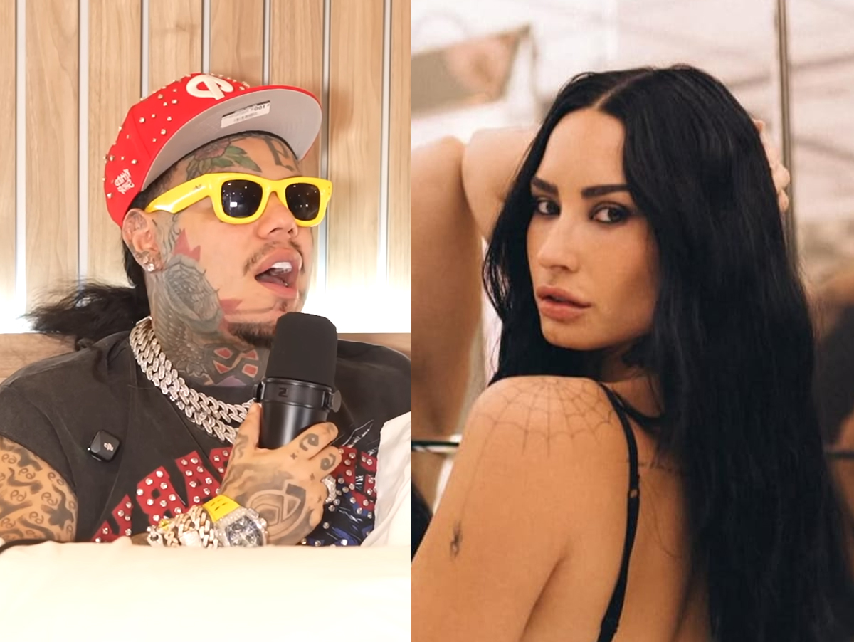 Rapper ficha suja 6ix9ine debocha da sobriedade de Demi Lovato: "Ela vai recair"