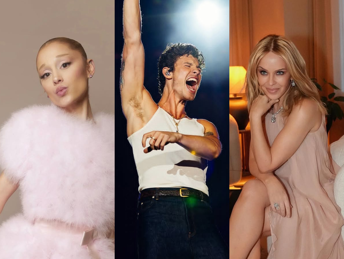 Semana tem Ariana Grande, Shawn Mendes, Kylie Minogue e Príncipe William no Brasil