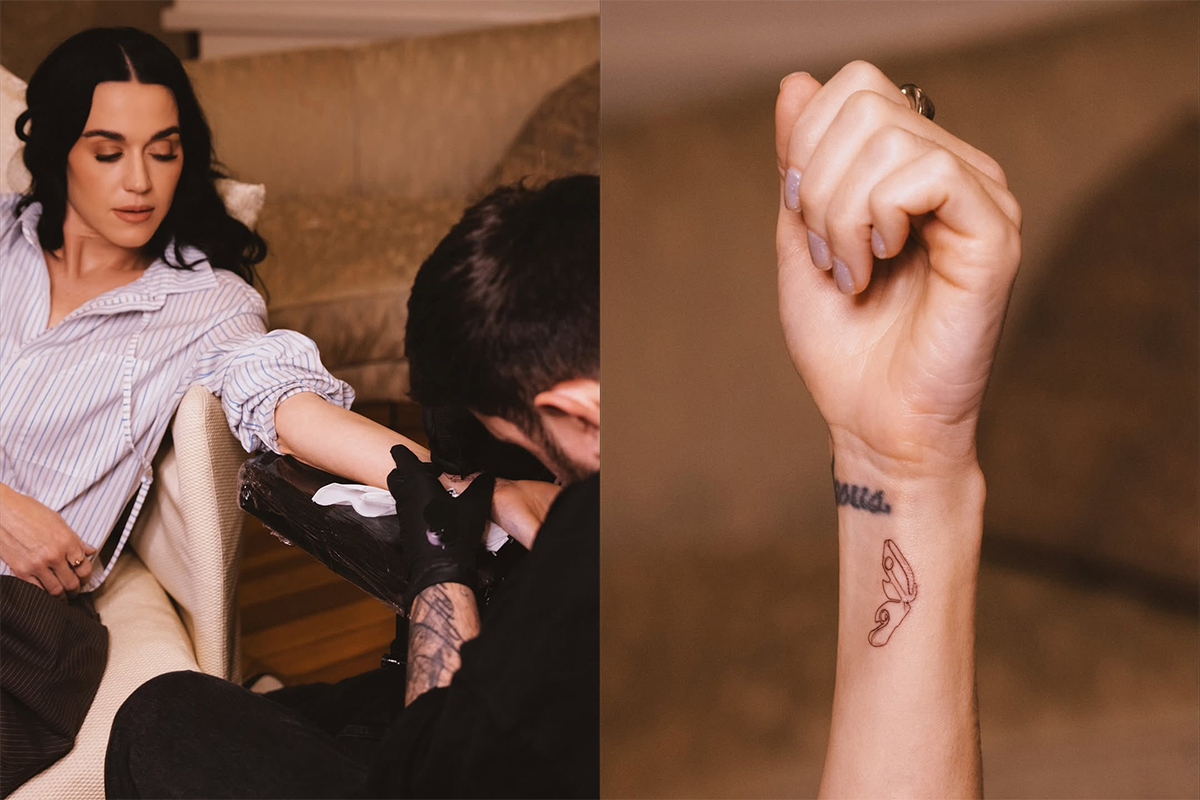 Katy Perry faz tatuagem em homenagem à "The Lifetimes Tour": veja fotos