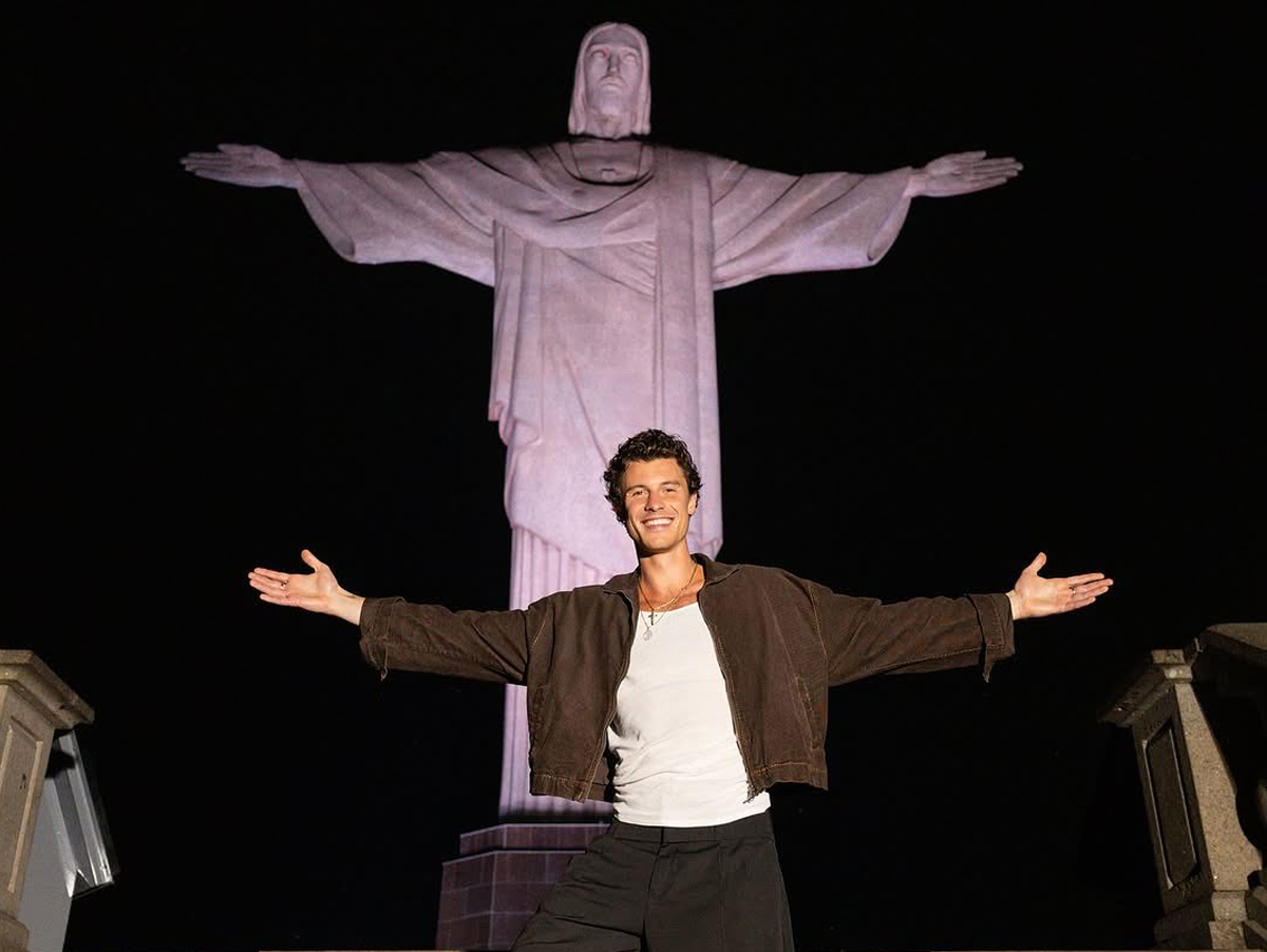 Shawn Mendes visita Cristo Redentor fechado só para ele