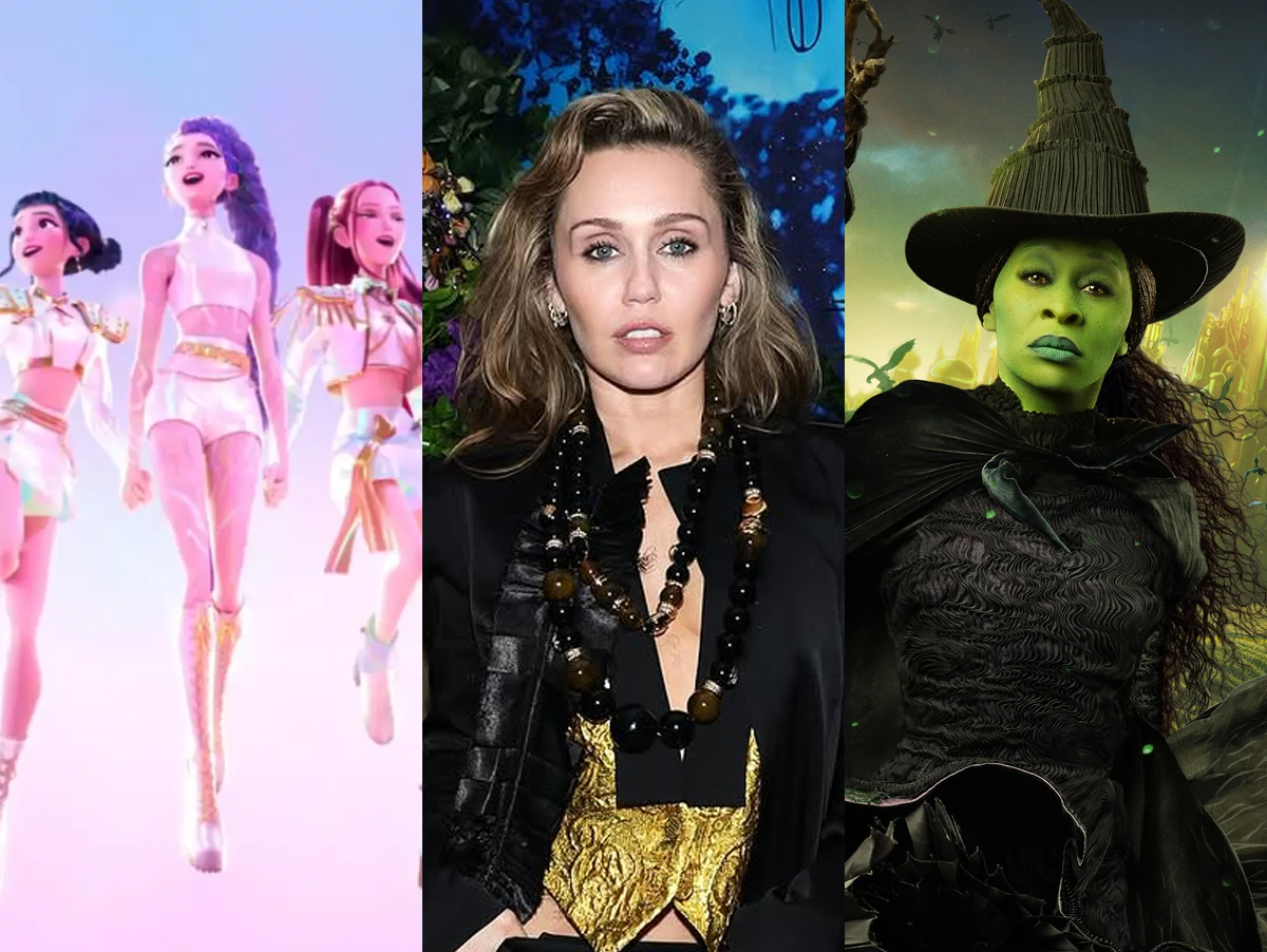 Miley Cyrus x "Wicked" x HUNTR/X: disputa pesada pelo Globo de Ouro