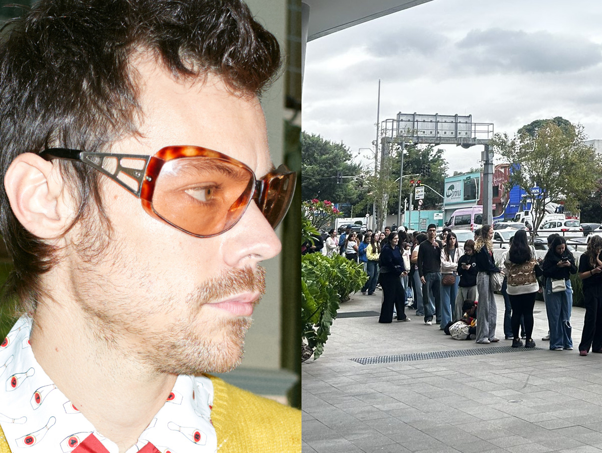 Fãs de Harry Styles fazem fila em loja de vinis em SP para ouvir "Aperture"
