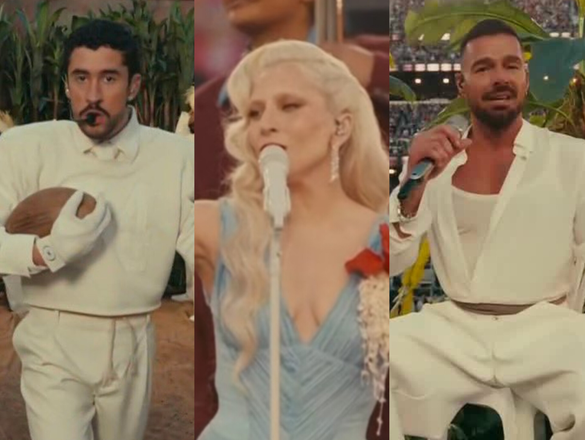 Bad Bunny convida Lady Gaga, Ricky Martin e surpreende no show do Super Bowl