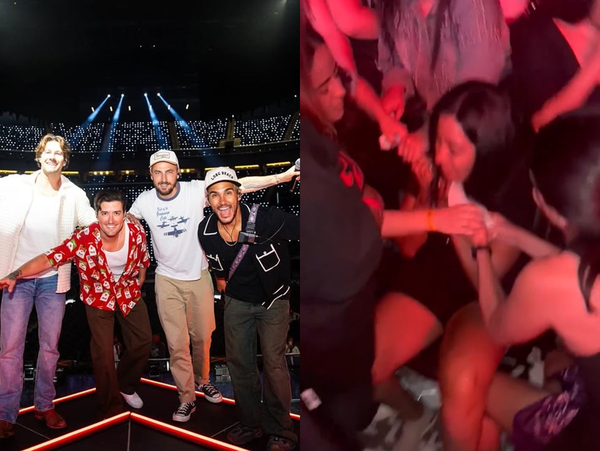 Vídeo: fãs saem no tapa em briga generalizada por camisa de cantor em show do Big Time Rush
