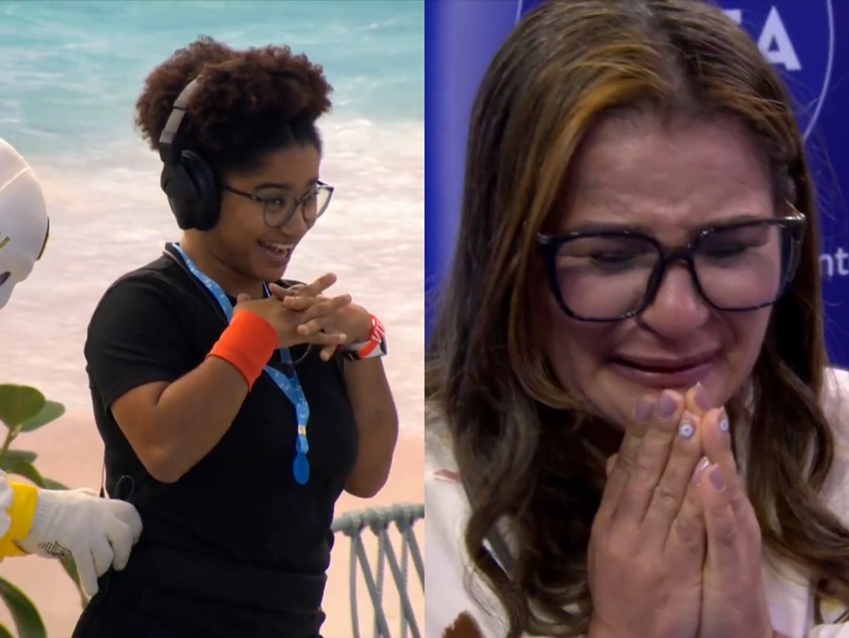 Vídeo: Milena tem contato físico com a mãe e bota todo mundo pra chorar no BBB 26