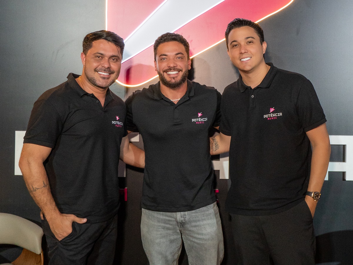 Wesley Safadão, Rod Bala e Wagner Barbosa comandam projeto de expansão estratégica da gravadora Potência Music