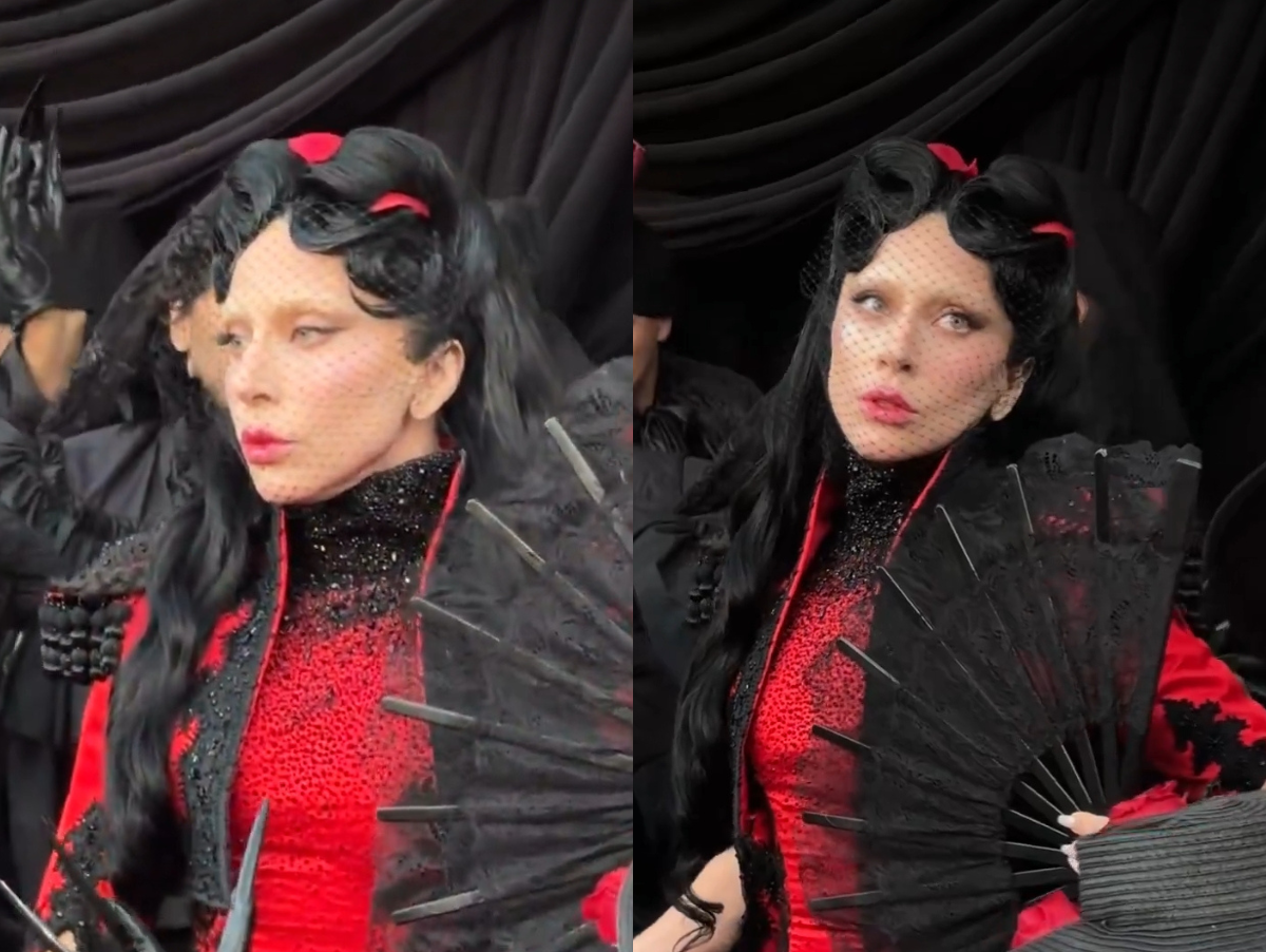 Excêntrica: Lady Gaga encena funeral em evento de lançamento