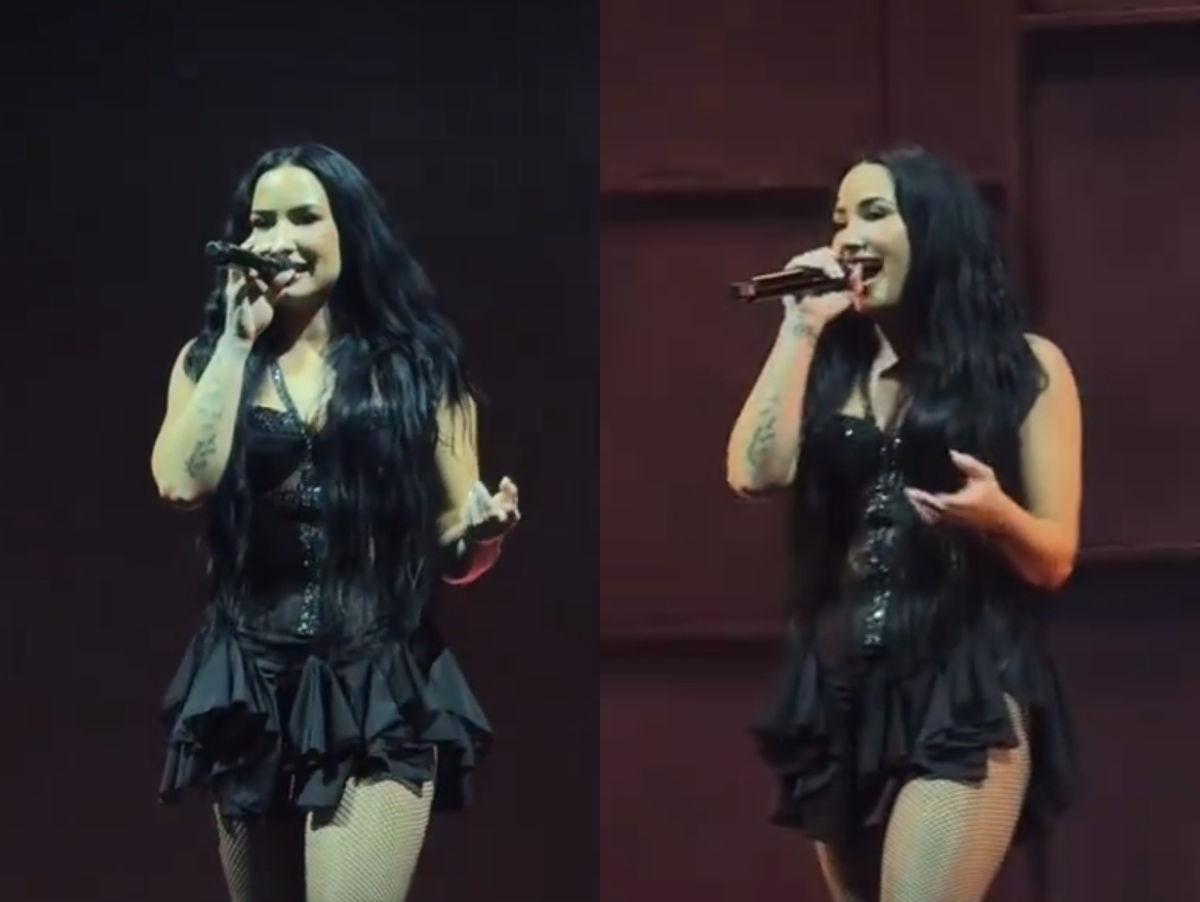 "Pelo menos vocês sabem que o microfone está ligado", Demi Lovato reage a falha técnica