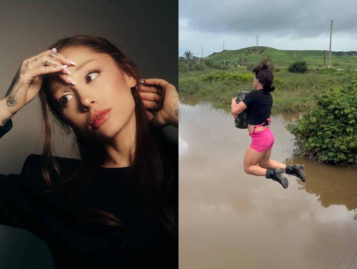 Brasileiro se joga no rio para divulgar música de Ariana Grande e cantora reage; veja o vídeo
